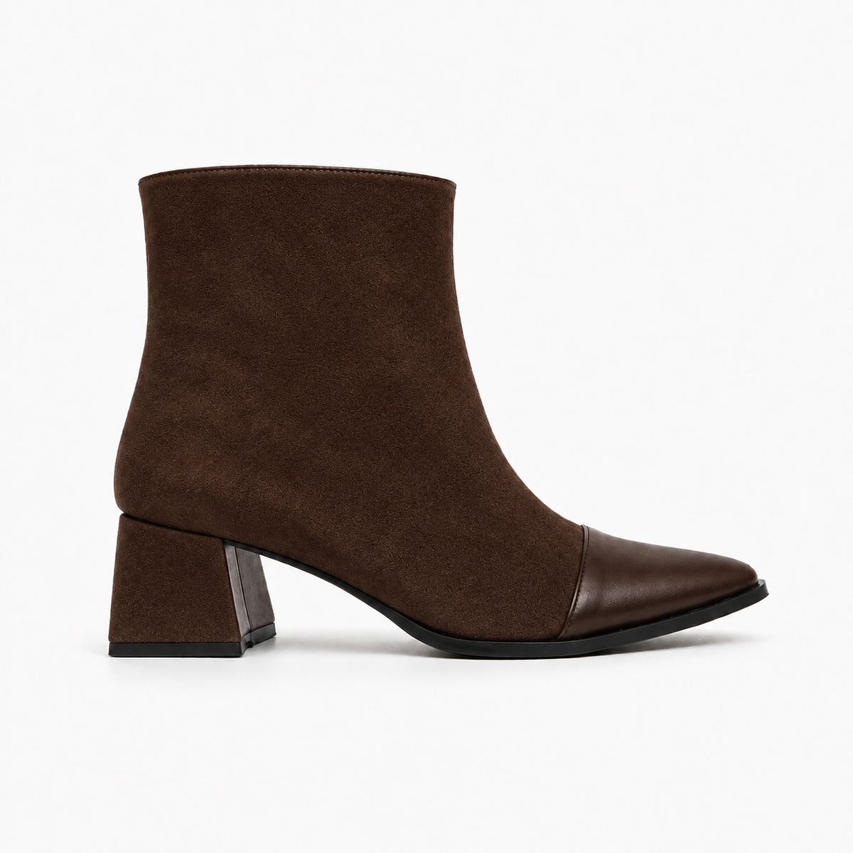 Chocolate Signature Ankle Boots - 2 | ECADRA