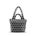Cloud Tote Monochrome Kaleidoscope