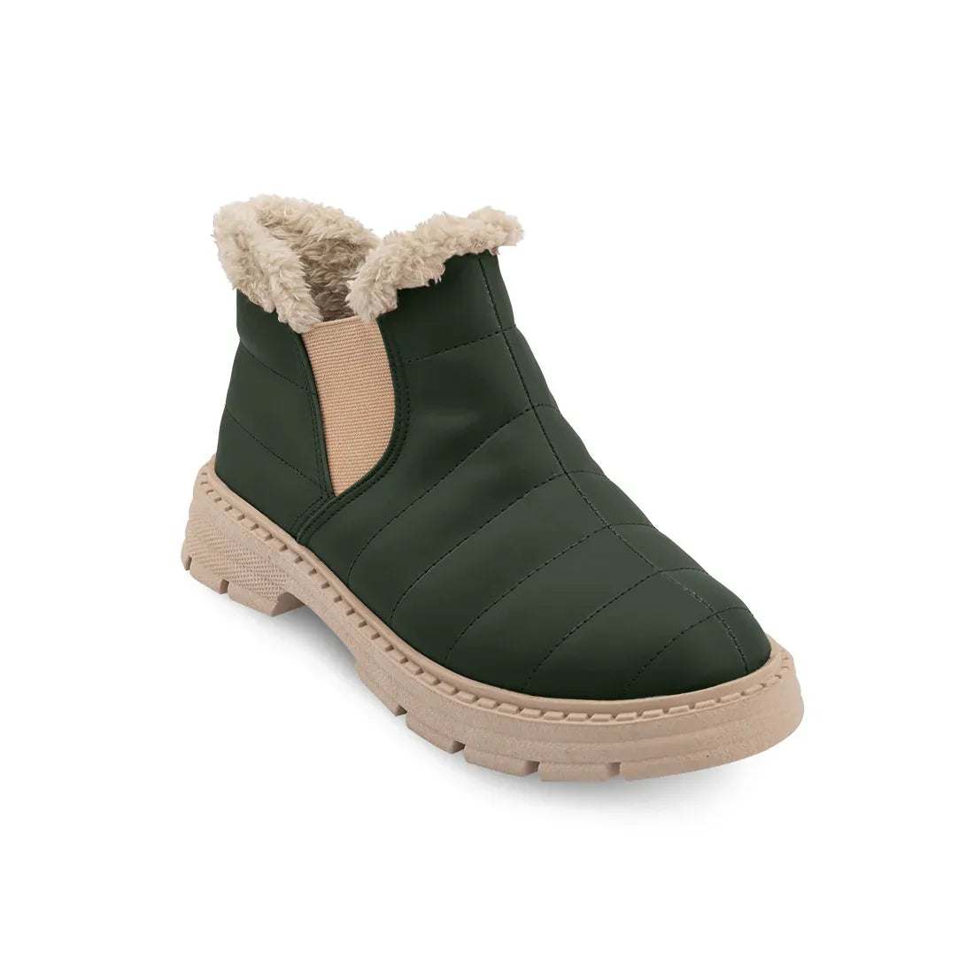 Cozy Step Winter Bootie DGreen - 41 / Beige - tryon