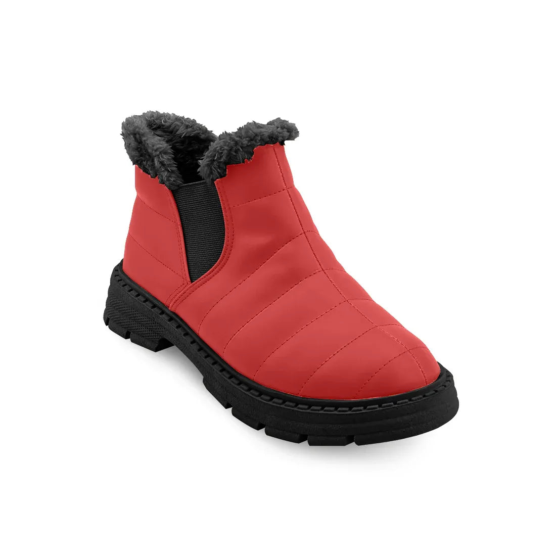 Cozy Step Winter Bootie Red - 3 - tryon