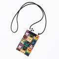 Crossbody Phone Bag – Colorful Cat Portrait Mosaic