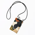 Crossbody Phone Bag – Modern Earth Tone Abstract