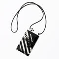 Crossbody Phone Bag – Monochrome Urban Brushstroke