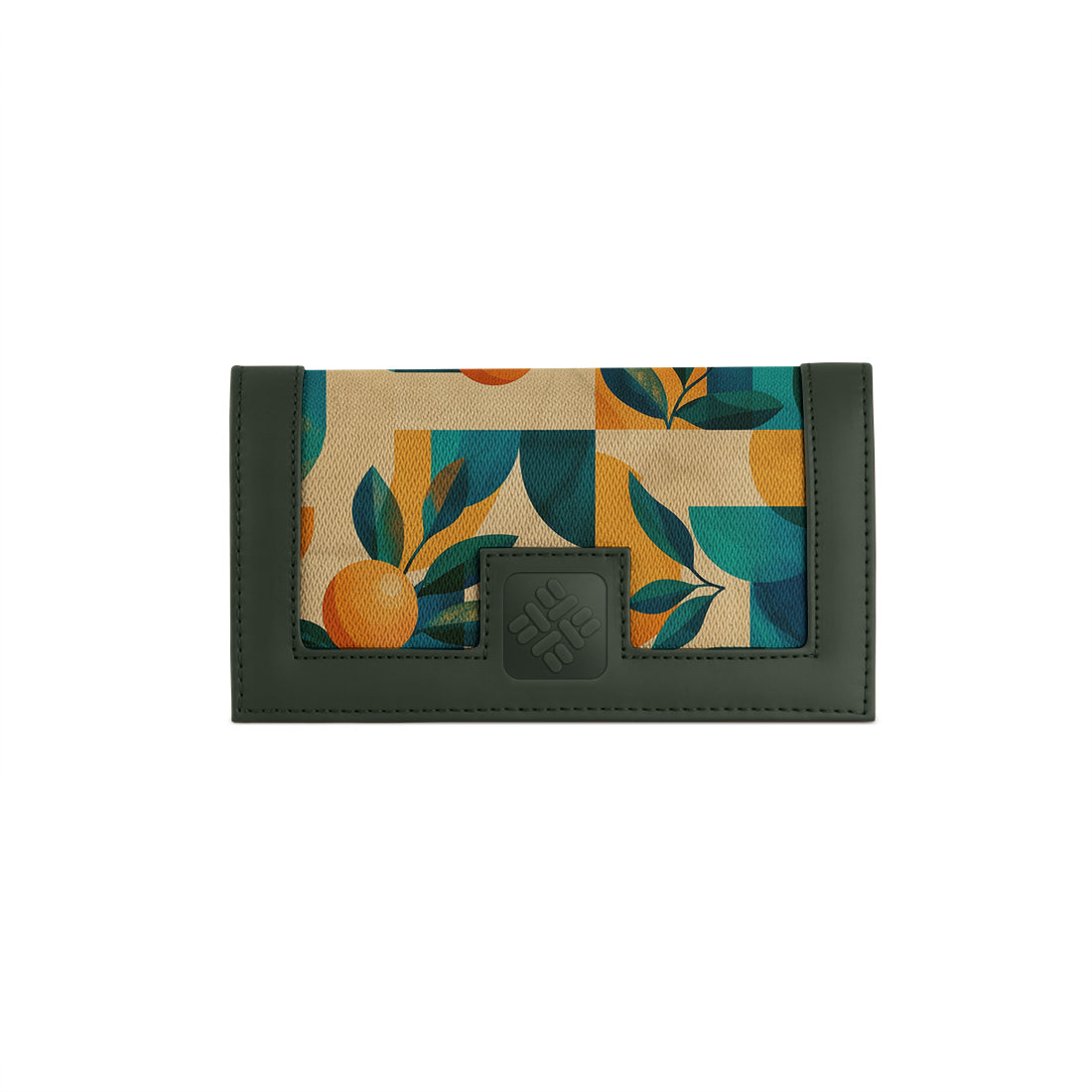 DGreen Sleek Elegance Fold Wallet Featuring Retro Citrus Charm - 2