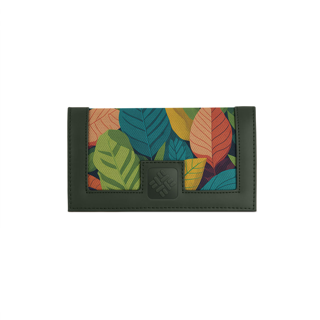 DGreen Sleek Elegance Fold Wallet in Multicolor Foliage Delight - 2