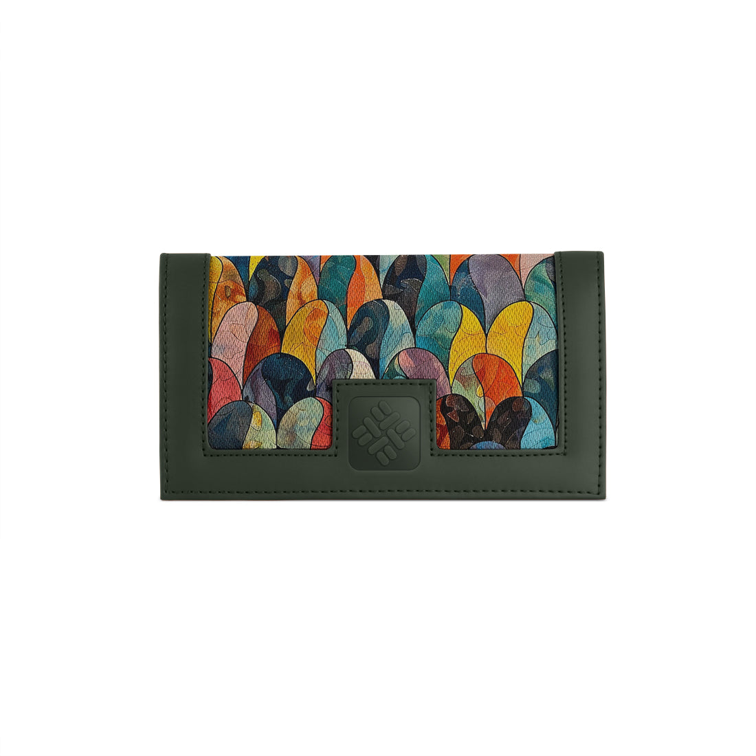 DGreen Sleek Elegance Fold Wallet in Vibrant Scalloped Hues - 2