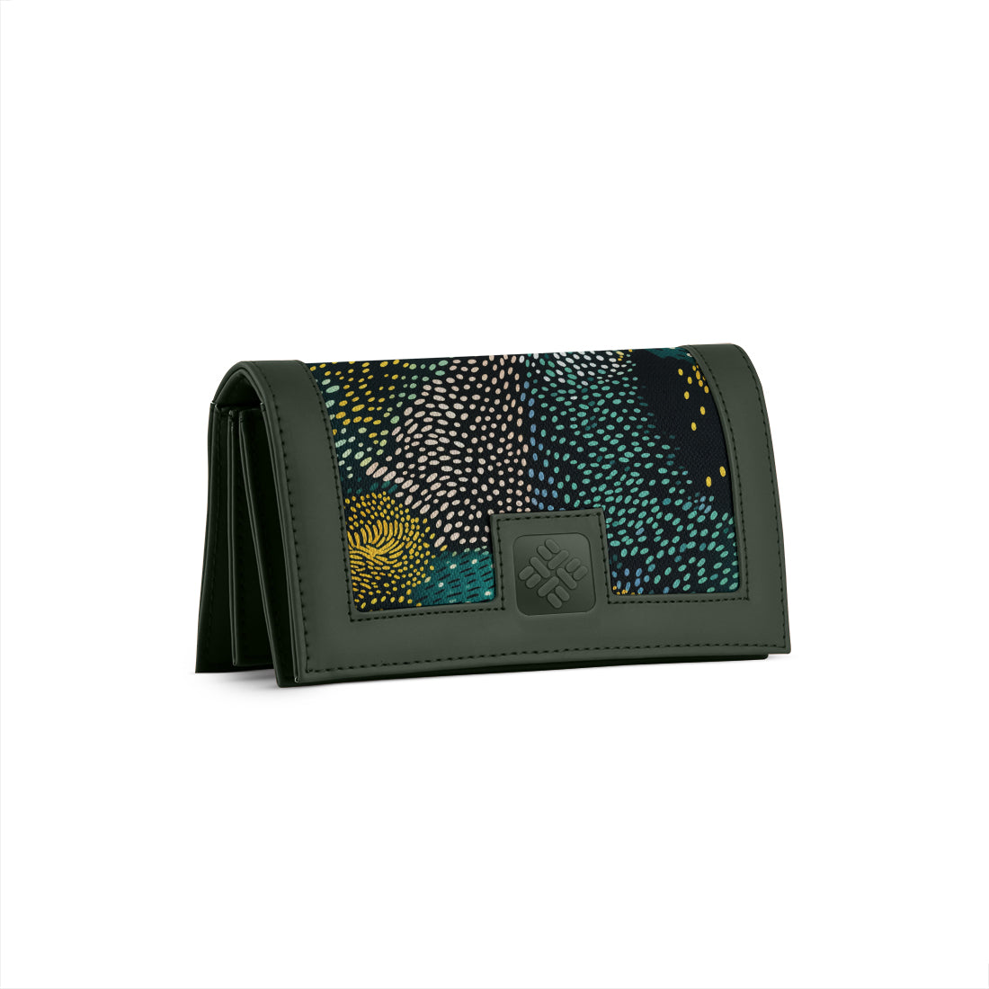 DGreen Sleek Elegance Fold Wallet with Night Sky Stippled Patterns - 1