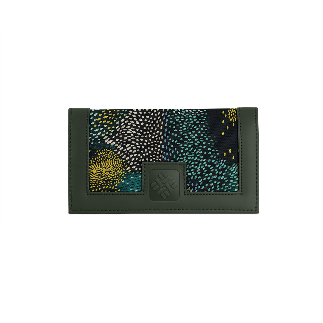 DGreen Sleek Elegance Fold Wallet with Night Sky Stippled Patterns - 2