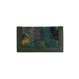 DGreen Sleek Elegance Fold Wallet with Night Sky Stippled Patterns - 2