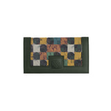 DGreen Sleek Elegance Fold Wallet with Rustic Patchwork Chic - 2