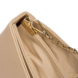 Quilted Beige Shoulder Bag – شنطة كتف حريمي، صورة تانية 2 – ECADRA
