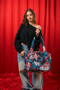 Cloud Tote Funky Festivities with Santa Swag