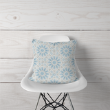 Decorative Pillow Ramadan 2026 Blue Watercolor Islamic Pattern