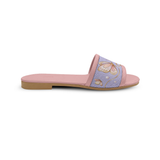 Rose Drift Slides Delicate Butterfly and Rose Print