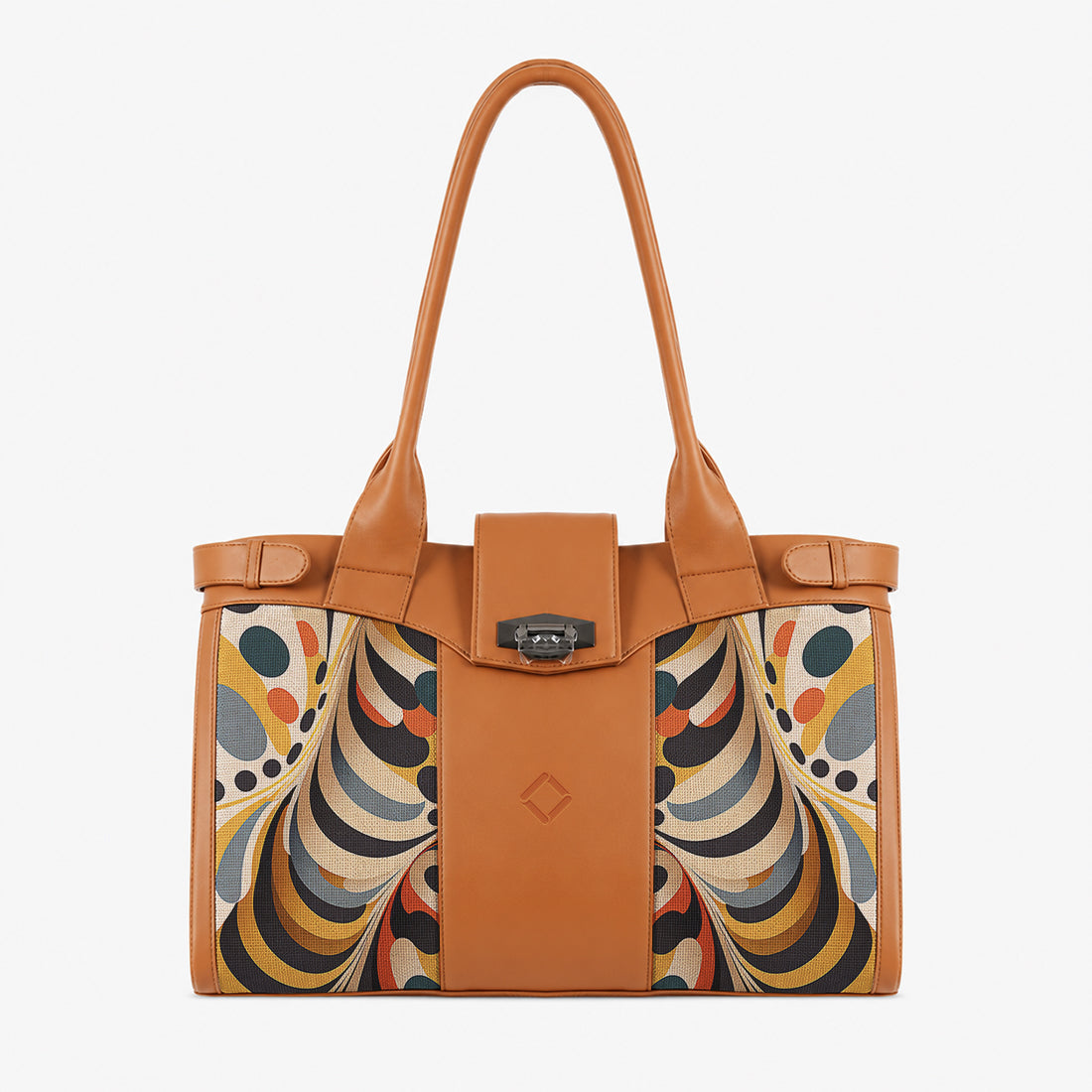 Havana Double Handle Large Bag Multicolored