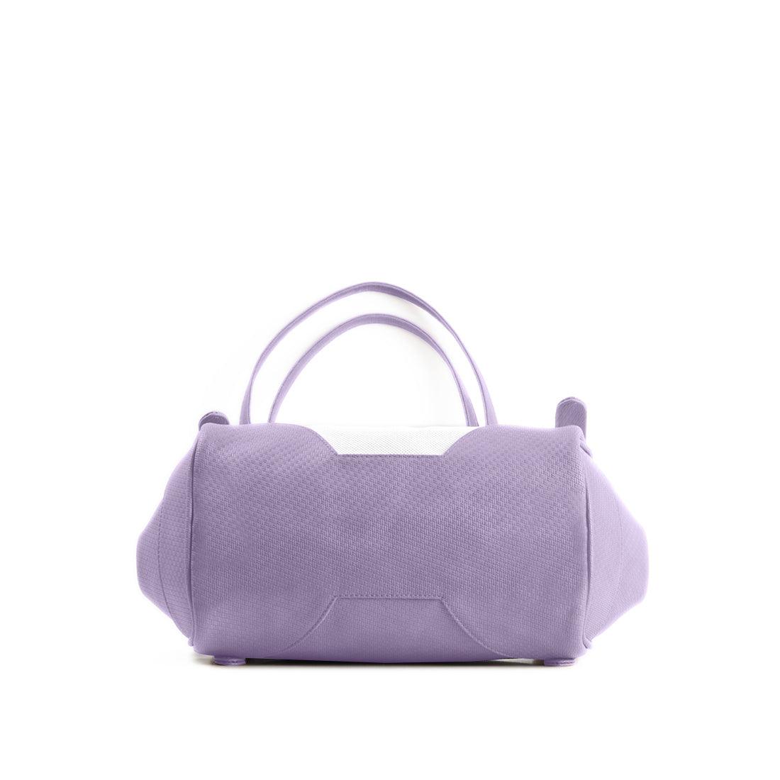 Lavender Leather Tote Bag floral