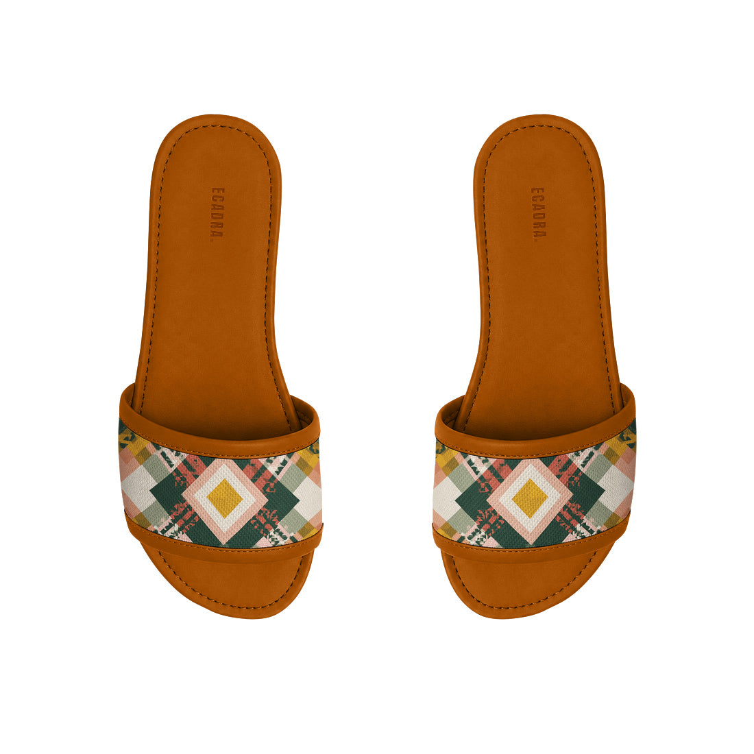 Havana Drift Slides Plaid | ECADRA