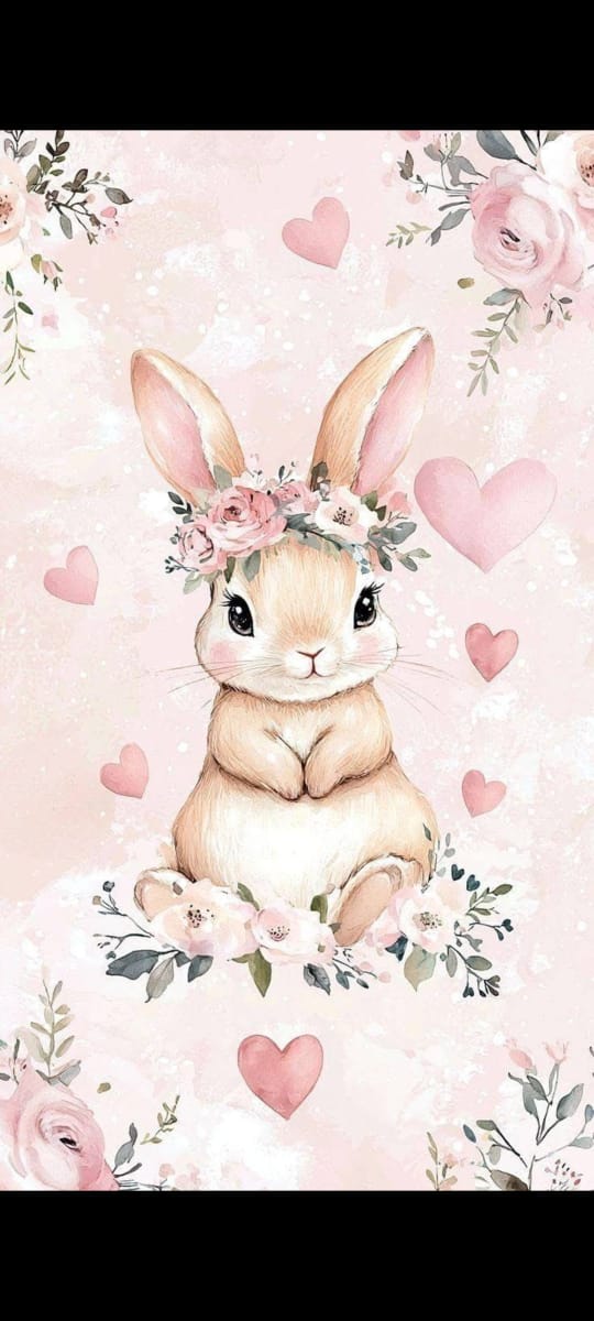 Rose Mixed Backpack Cute rabbit - 2
