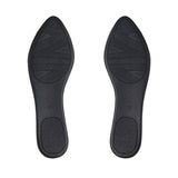 White Round Toe Shoe Line in black