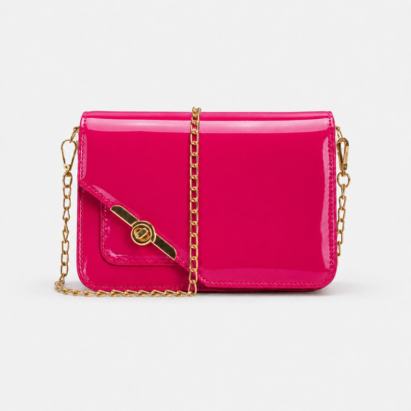 Fuchsia Chain Crossbody Bag – Twist & Go Chain Crossbody Bag – Twist & Go | ECADRA