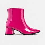 Fuchsia Gloss Muse Ankle Boots - Patent Leather - 2 | ECADRA
