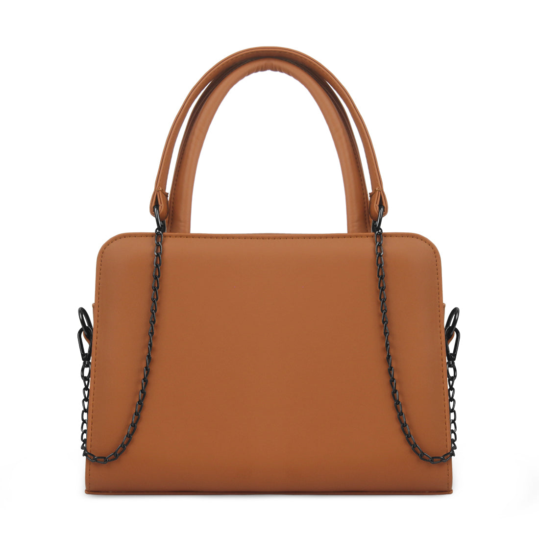 Havana Chic Chain Accent Handbag - 1