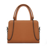 Havana Chic Chain Accent Handbag - 1