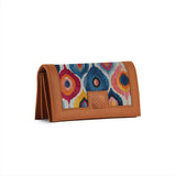 Havana Sleek Elegance Fold Wallet Vibrant Abstract Ikat Pattern - 1