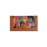 Havana Sleek Elegance Fold Wallet in Whimsical Patchwork Delight - 2