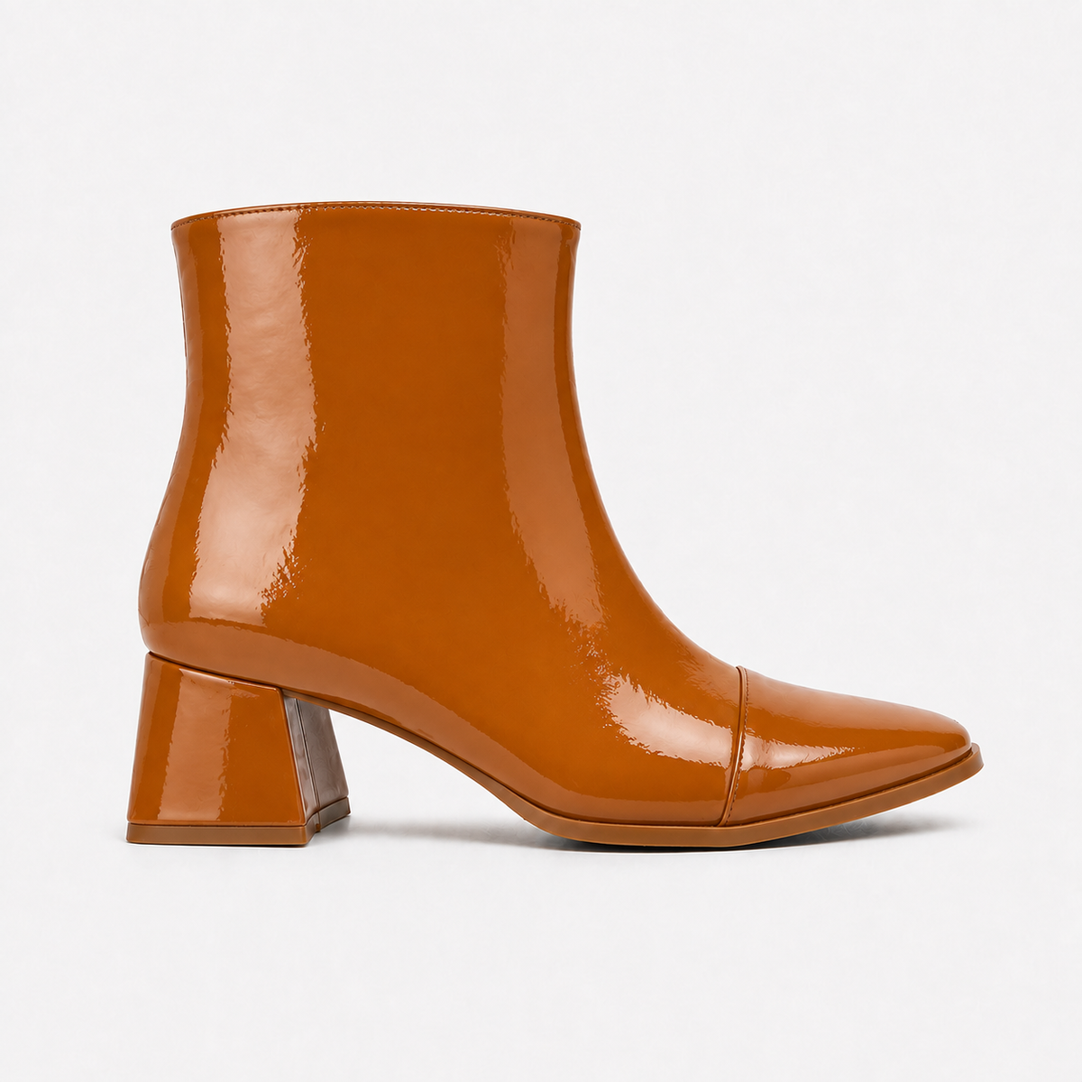 Havana Gloss Muse Ankle Boots - Patent Leather - 2 | ECADRA