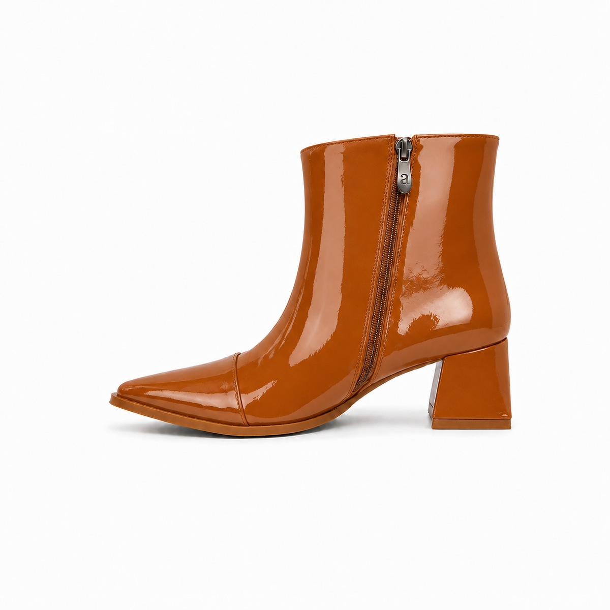 Havana Gloss Muse Ankle Boots - Patent Leather - 3 | ECADRA