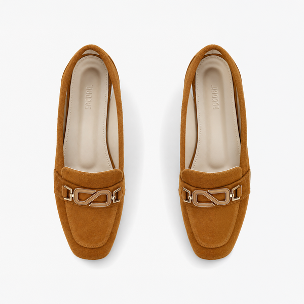 Havana Matte Chain Loafers | ECADRA