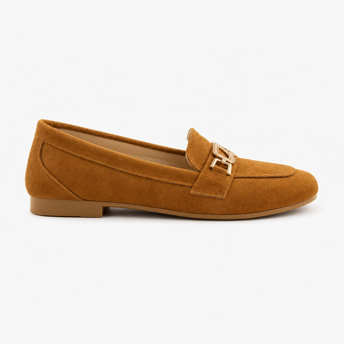 Havana Matte Chain Loafers - 2 | ECADRA