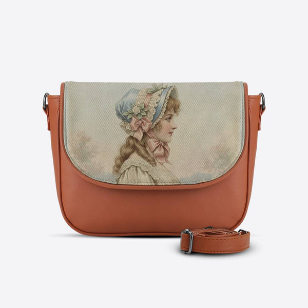 Havana Messenger Crossbody Victorian Fashion Illustration - 1