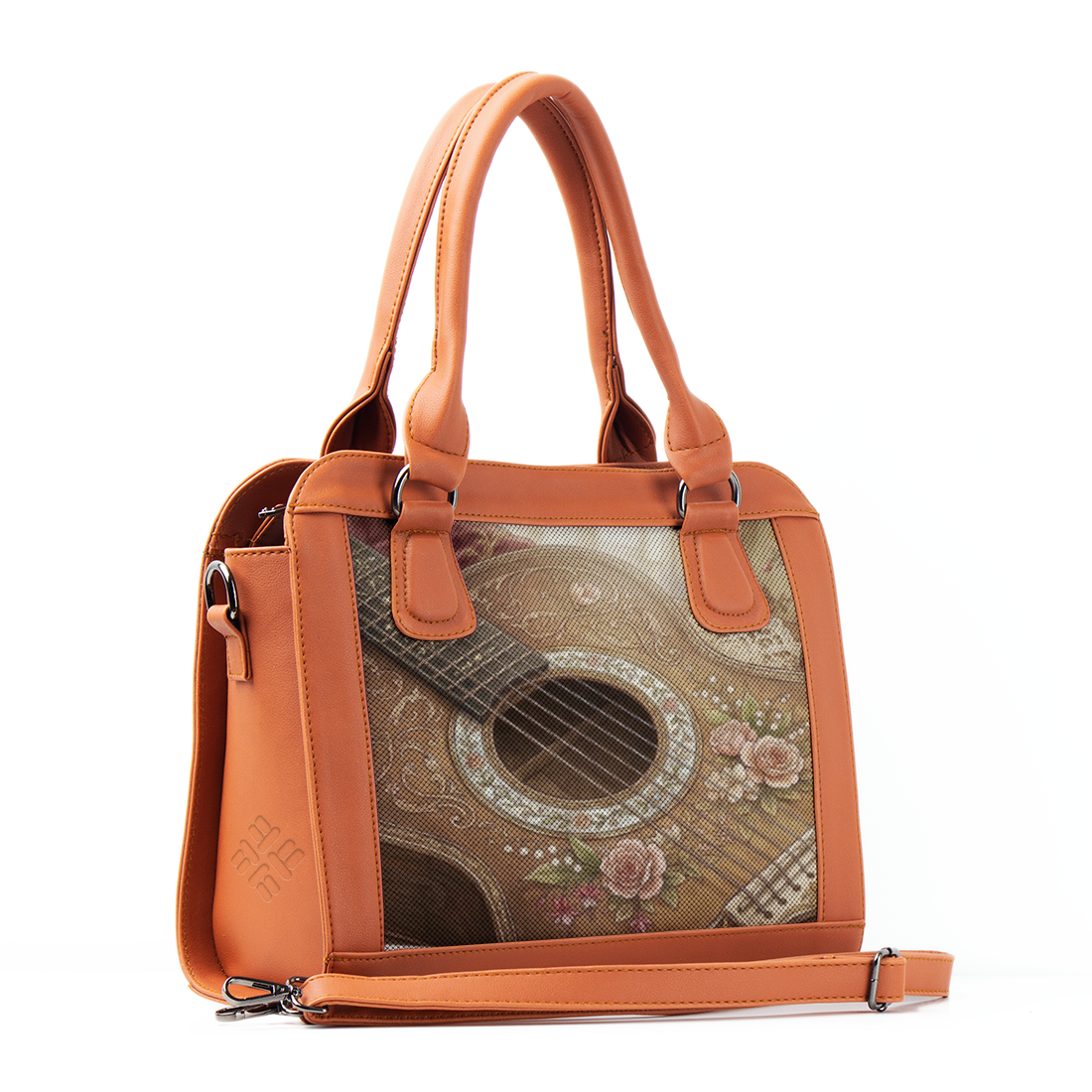 Havana Travel Hobo Bag Vintage Guitar Floral Embroidery - 1