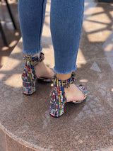 Urban Mosaic Chunky Heeled