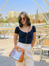 Havana Chic Peek Handbag Clear - 2