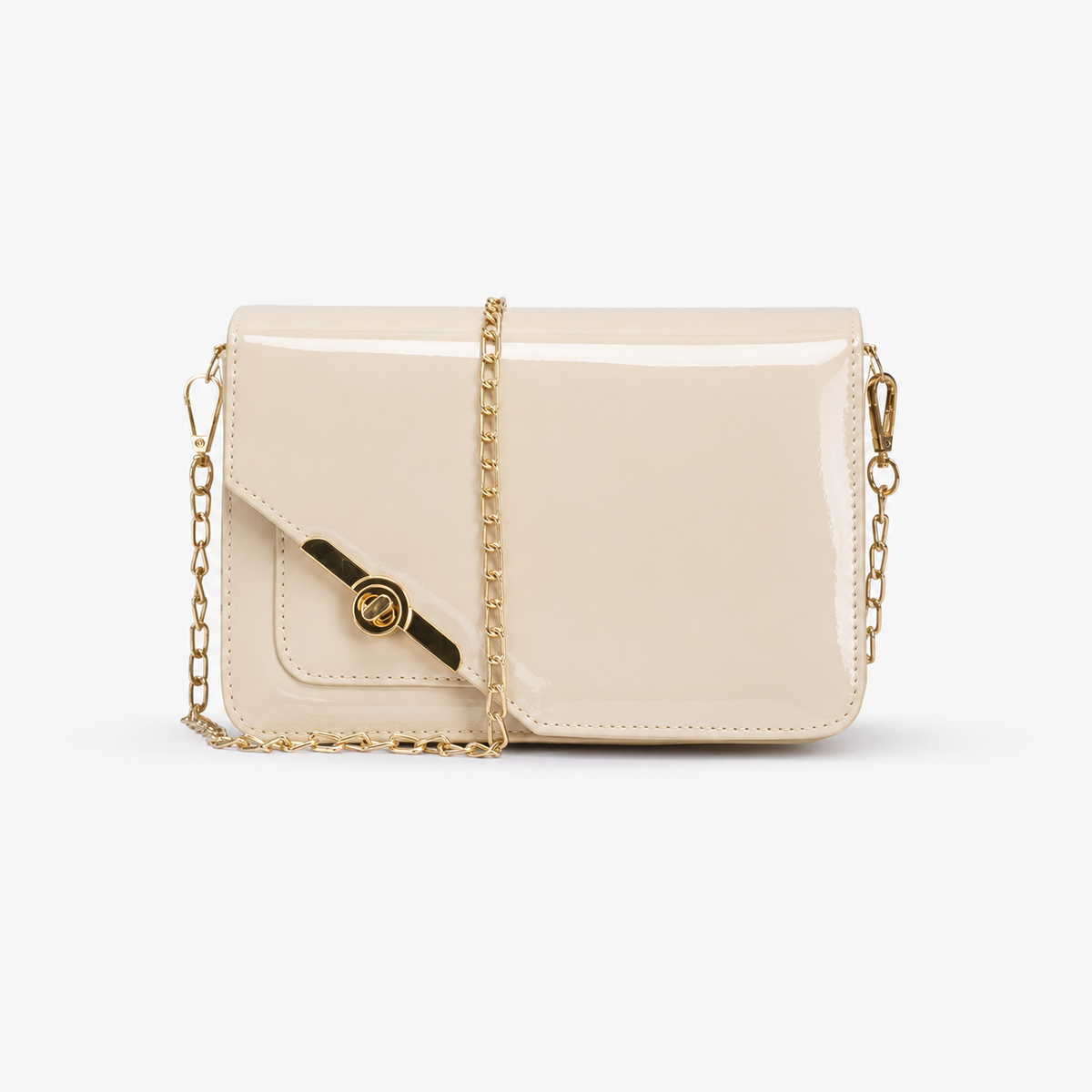 Ivory Chain Crossbody Bag – Twist & Go Chain Crossbody Bag – Twist & Go | ECADRA