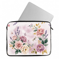 Laptop Sleeve Spring Garden Watercolor Floral Print