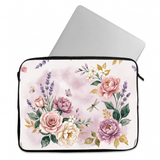 Laptop Sleeve Spring Garden Watercolor Floral Print