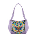 Lavender Leather Tote Bag pretty lady