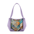 Lavender Leather Tote Bag shape