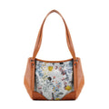 Leather Tote Bag Floary