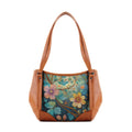 Leather Tote Bag flower