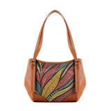 Leather Tote Bag leaves - CANVAEGYPT