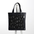 Leather Totebag Wildflowers