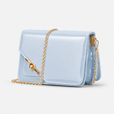 Light Blue Chain Crossbody Bag – Twist & Go - 2 Chain Crossbody Bag – Twist & Go | ECADRA