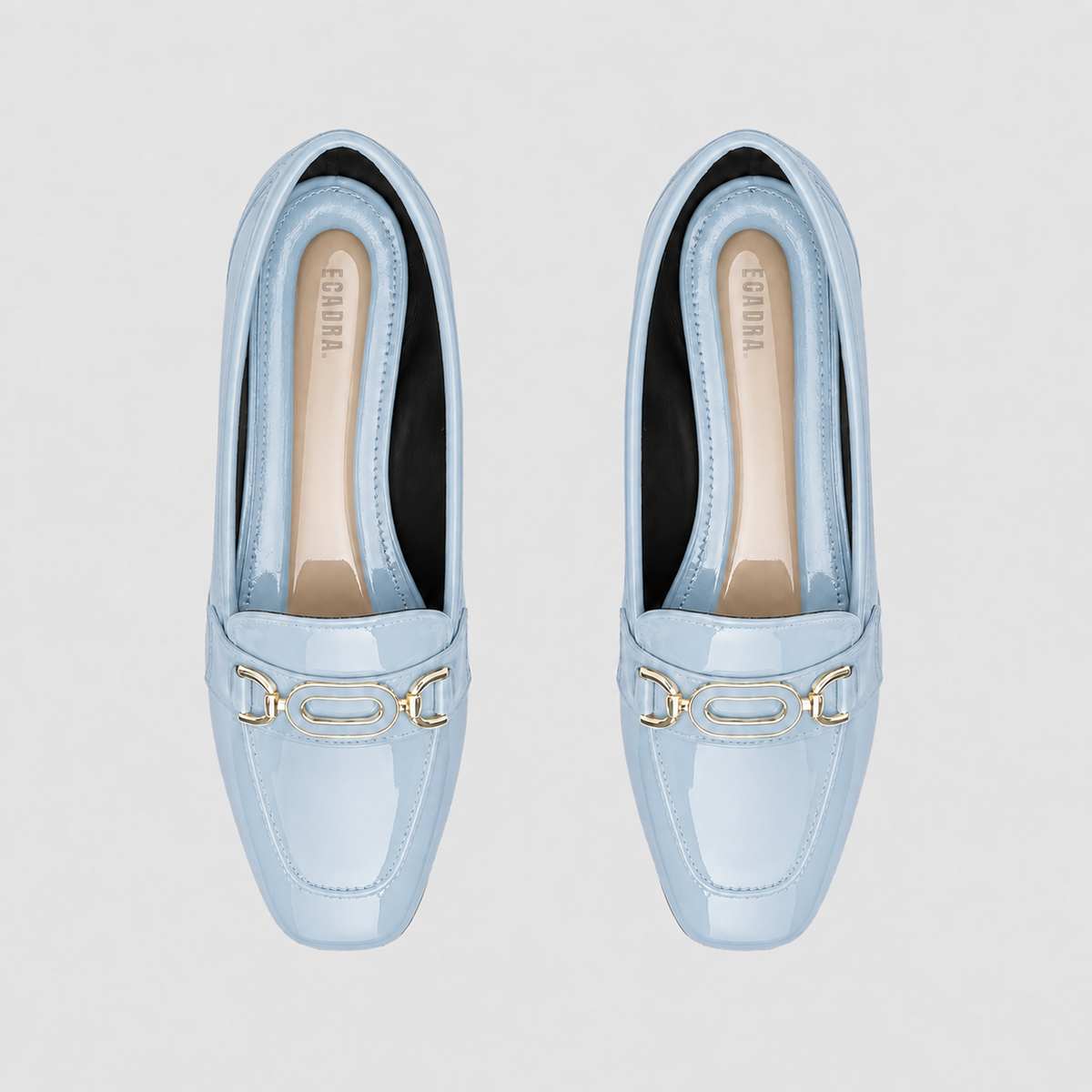 Light Blue Chain Loafers – Step Into Your Power | ECADRA