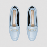 Light Blue Chain Loafers – Step Into Your Power | ECADRA