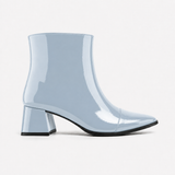 Light Blue Gloss Muse Ankle Boots - Patent Leather - 2 | ECADRA